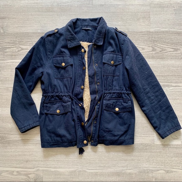 BRANDY MELVILLE Navy Blue Utility Jacket - Picture 2 of 5